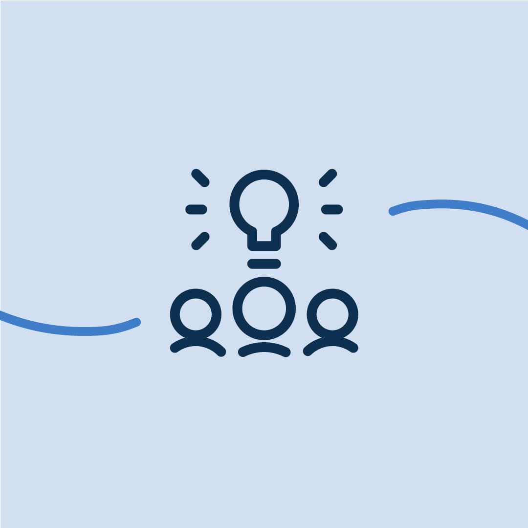 Ikon medmänniskor och glödlampa Ikon medmänniskor och glödlampa