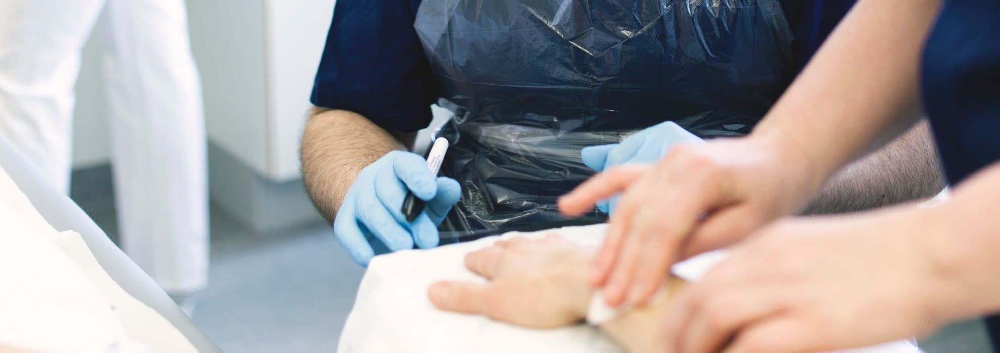 Patientbesök med dermatolog