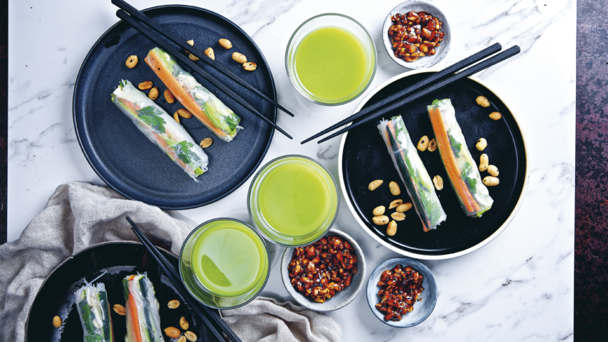 Vietnamesisk taco med jordnötssås