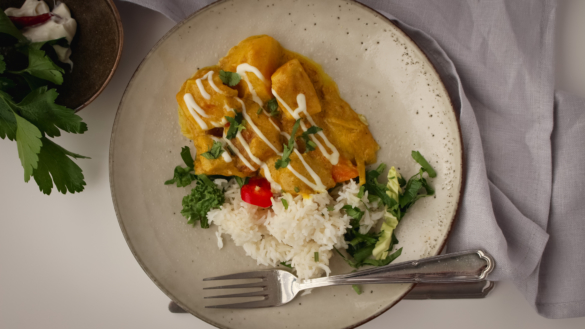 Currykyckling med ris