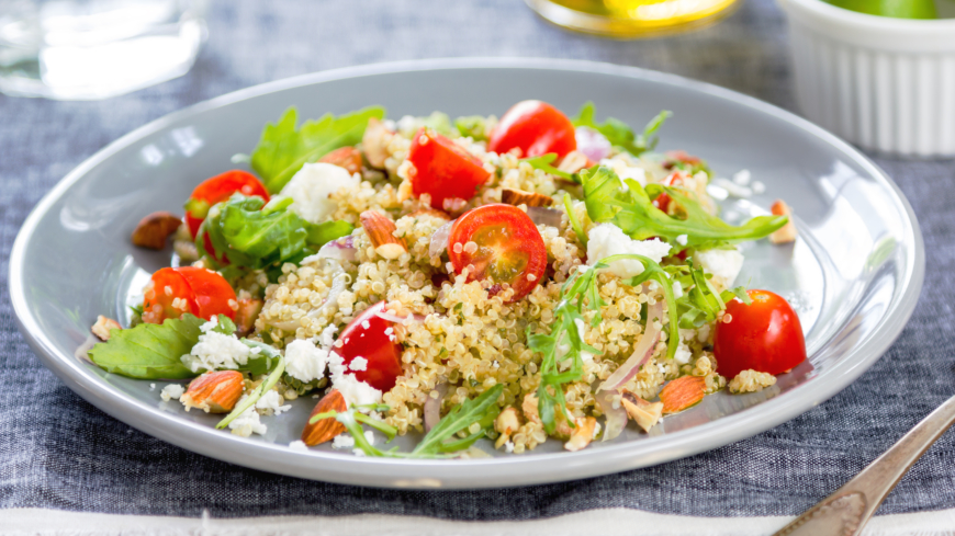 Kryddig quinoa med fetaost