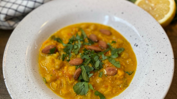 Vegansk currygryta med kikärtor