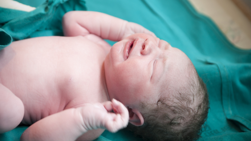 Resultaten från studien visar att man kan förhindra järnbrist upp till sex månaders ålder om man väntar tre minuter med att klippa navelsträngen. Foto: Shutterstock