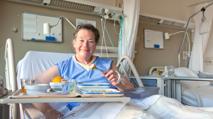 Bättre mat för bättre vård när nya råd om måltiderna på sjukhus nu går på remiss. Foto: Shutterstock